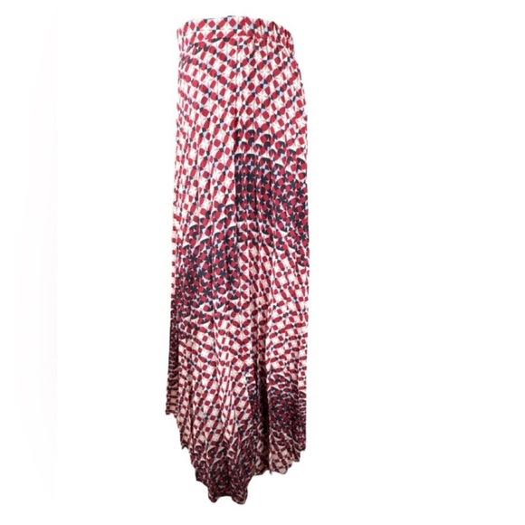 ANTHROPOLOGIE MAEVE Geometric Print
Pleated Midi Skirt, Size M. - Picture 7 of 15